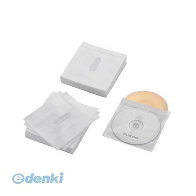 ELECOM エレコム CCD-NIWB120WH Blu−ray・CD・DVD対応不織布ケース タイトルカード CCDNIWB120WH ホワ..