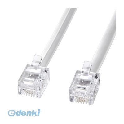 サンワサプライ TEL-N1-1N2 モジュラーケーブル【白】 1m サンワサプライ TEL-N1-1N2 モジュラーケーブル【白】 1m