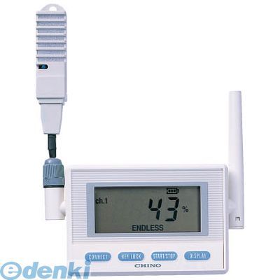 【即納在庫品】「直送」チノー MD8102300 CHINO 監視機能付無線ロガー 送信器 温湿度センサ AC電源 ケーブル3M