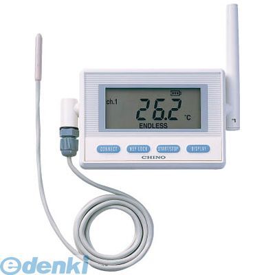 ●最大で中継6段、送信器60台接続可能です。●送信器側に最大16000データの大容量メモリーを搭載し、不測の事態によるデータの欠損を防ぎます。●検査成績書を標準付属しています。●食品・製薬・物流市場などにおける冷凍・冷蔵庫の遠隔監視。●研究分野における低温・高温チャンバーの監視。●測定温度範囲(℃):-40〜80●温度最小表示(℃):0.1●電源:専用バッテリー（付属）●リード長(m):約5●質量(g):250●容器保護等級：IP64(AC電源仕様除く）4562208234091