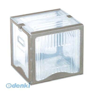 (LINEクーポン有)岐阜プラスチック工業 リスボックス26B【1個】 C/GY リスボックス26B【1個】 折りたたみ コンテナボックス クリア 軽量 グレー