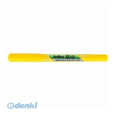 シヤチハタ K-041Tキイロ アートライン油性ツイン0．4／1．0 黄
