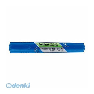 シヤチハタ K-36Tアイイロ アートライン油性ツイン 青