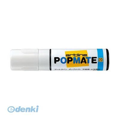 ●重ね描きもキレイなPOP用マーカー。●インク色：ホワイト●角20●線巾：20.0mm●長：140.5mm●インク種類：水性顔料●JANコード：49740522411544974052241154
