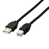 (LINEクーポン有)ELECOM エレコム USB2-ECO50 エコUSBケーブル A-B・5m USB2ECO50 環境対応 環境対応USBケーブル ブラック RoHS指令対応 ABタイプ RoHS指令準拠(2.0)