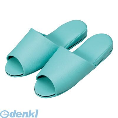 (LINEクーポン有)翌日出荷 オーミケンシ 10835359 10P 抗菌レザー調スリッパ前開10足グリーン 10835359 10P