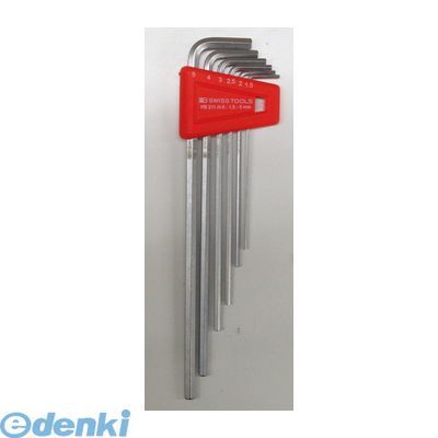 PBスイス 211H-5 ホルダー付六角棒レンチセット　ロング（パックナシ