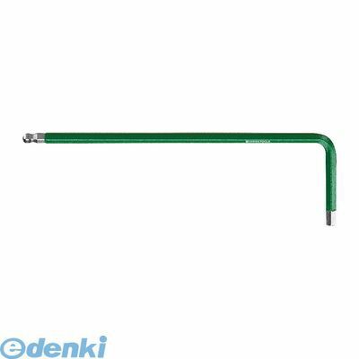 PBスイス 212-2GR ボール付六角棒レンチ レインボー 緑色 2122GR