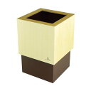4560157612281 【4個入】ヤマト工芸 W CUBE(ダストボックス) YK06-012ブラウン【キャンセル不可】(3)