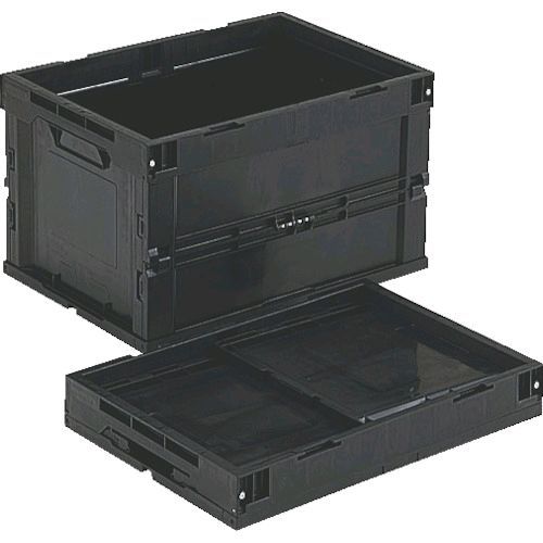 トラスコ TRUSCO CR-S50-EA オリコン 導電性折り畳みコンテナ 50L 黒