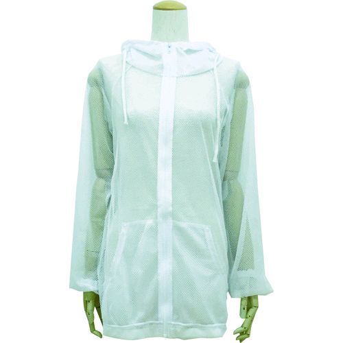 (LINEクーポン有)【即納在庫品】「直送」トラスコ TRUSCO MPK-F1-W 虫よけメッシュパーカー S～Mサイズ ホワイトMPKF1W8539 虫よけメッシュパーカーSーMサイズホワイト