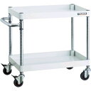 トラスコ TRUSCO PEW-672C-W ツールワゴン フェニックスワゴン 省音 750X500XH600 2段 ホワイト(4)