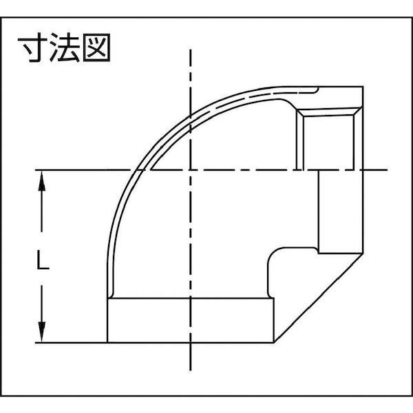 【即納在庫品】「直送」トラスコ TRUSCO TLL-8A ねじ込み管継手　SUS　90°エルボ　8A