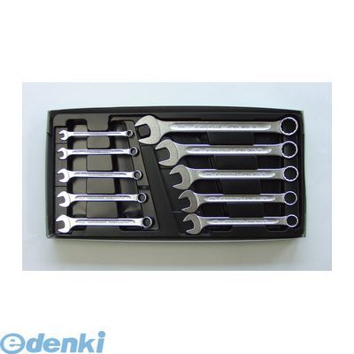 スタビレー:STAHLWILLE： STAHLWILLE 13A/10KT 片目片口スパナセット（インチ）