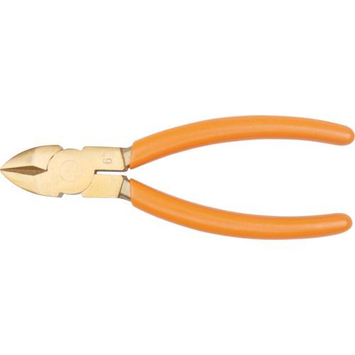 【即納在庫品】「直送」NSB402-160 防爆ニッパ ノンスパーキングシャーカッティングプライヤー 銅線切断0．8mm 全長160mm