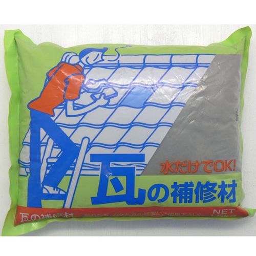 ●骨材を配合しているので、水を加えるだけで施工できます。●接着性に優れ瓦のワレ、カケ補修に最適です。●屋根瓦の補修●乾燥時間：約24〜48時間●施工面積：5mm厚：400mm×500mm●内容量:1.5kg4905488153063