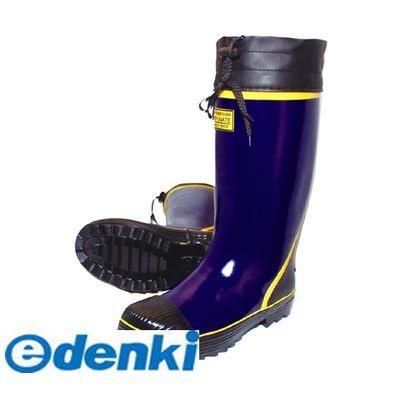 (LINEクーポン有)富士手袋工業 FUJITE 4907534991049 991 天牛セフティーカラーブーツ 紺 25cm