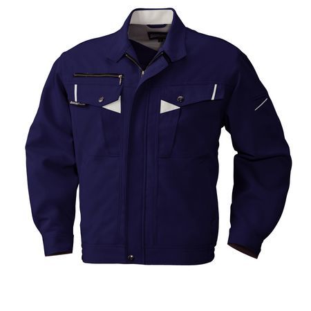 樂天商城 - (LINEクーポン有)4930269286579 bigborn 766 ナガソデジヤケツト 色：ネイビーXシルバーグレー サイズ：EL