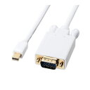 サンワサプライ KC-MDPVA20 ミニDisplayPort−VGA変換ケーブル 2m(2)