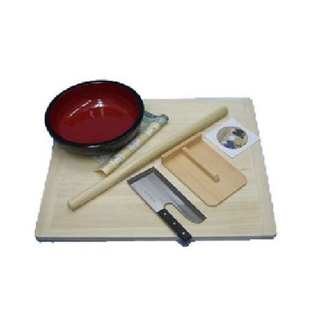 (LINEクーポン有)22432 ナガノ産業 そば打ち五点セット S DVD付