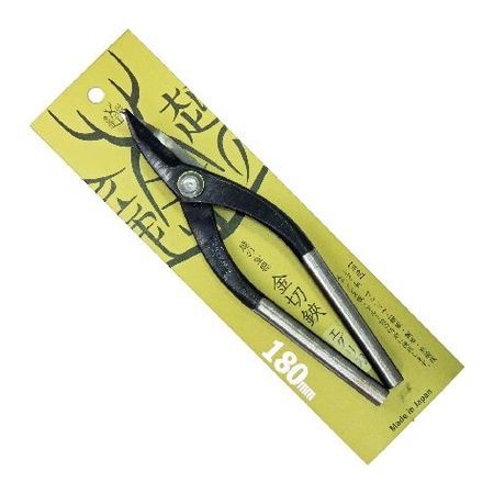 (LINEクーポン有)4953531001410 金鹿工具製作所 金切鋏 エグリ刃 180mm ＃141 越の金鹿