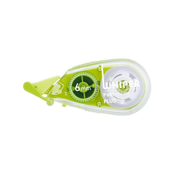 プラス 4977564644352 修正テープ ホワイパープチ 6mm グリーン WH-816
