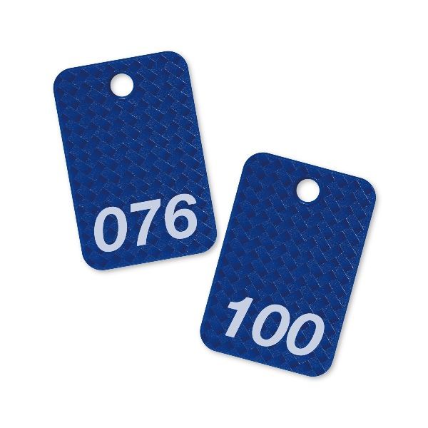 オープン工業 BF-83-BU スチロール番号札 四角 76〜100 青
