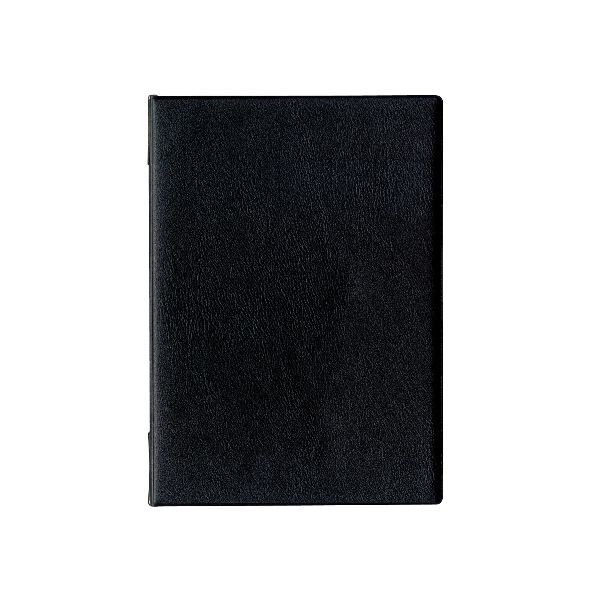 オープン工業 MN-153-BK メニューファイル A4 4頁 黒 MN153BK レザー調 OP メニューファイルMENU