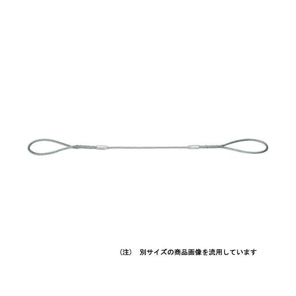 【商品説明】【用途】荷物の吊り上げ・固定・引っ張り。【機能・特徴】クレーン等安全規則219条適合品・労働安全衛生規則475条適合品です。フレミッシュ加工＋アルミクランプ止めの2重ロックでトゲも無く安全です。特殊メッキ仕様（G／O）で荷物や手などを汚しません。ISO9002取得工場生産で品質保証付です。安全係数6です。【仕様】●ワイヤー長：1M。●ワイヤー径：9mm。●使用荷重：670kg。●g種ワイヤー使用。●両端アイ型。【材質】●硬鋼線材。●アルミ合金。作業工具 荷締機 スリング ワイヤースリング