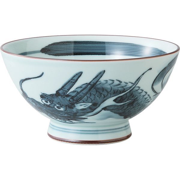 (LINEクーポン有)西海陶器 73383 【3個入】 龍絵 飯碗 特大