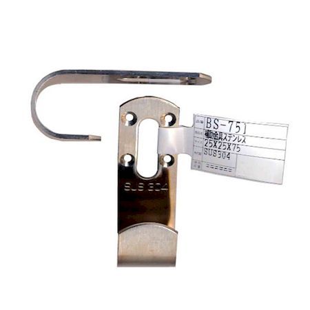 (LINEクーポン有)和気産業 4903757117518 BS−751 補助金具ステンレス J型 25X75mm WAKI 補強金物