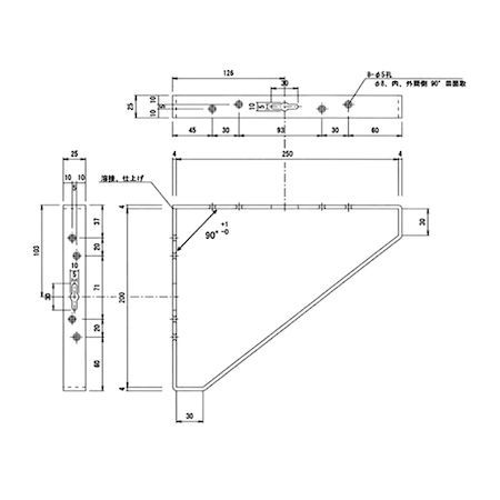 (LINEクーポン有)和気産業 4903757390423 三角棚受 200X250mm 白 WAKI アイアンブ...