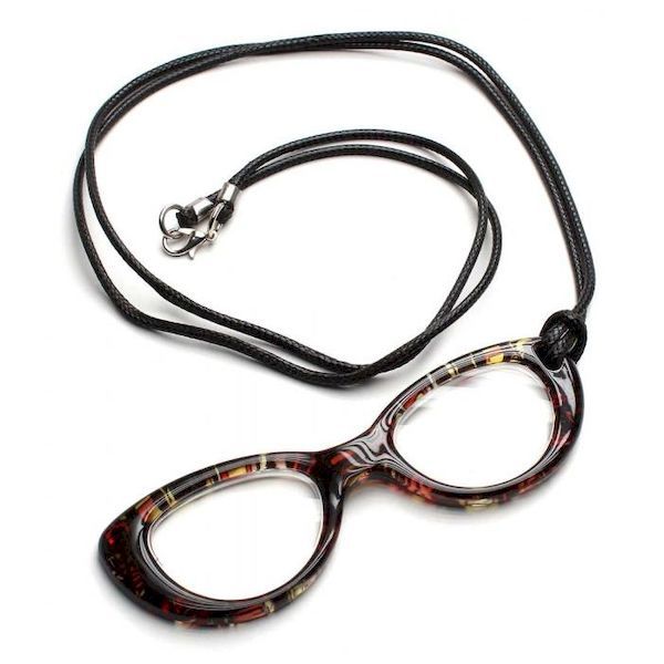 4549411047618 【15個入】 めがね型ルーペペンダントイエロー【キャンセル不可】