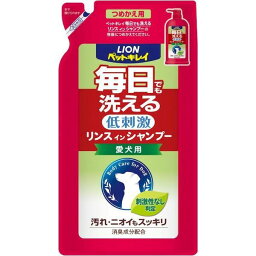 4903351001817 ペットキレイ 毎日でも洗えるリンスインシャンプー つめかえ用 愛犬用【キャンセル不可】