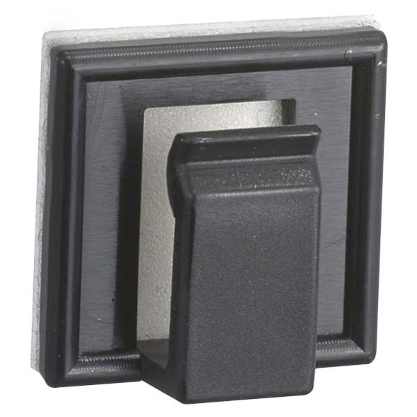 オーム電機 DZ-CC1616KL 絶縁コードクリップ（16.3×16.3mm/70個入り/黒）