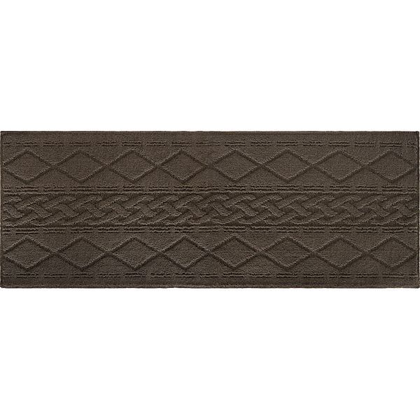 Kitchen Mats - (LINEクーポン有)オカトー 008223 サニーインテリアマット 45×120 ブラウン キッチンマット ヴィンテージ風 SUNNY 帆布生地