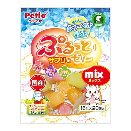 ペティオ 4903588122286 ぷるっとサプリinゼリー mix 16g