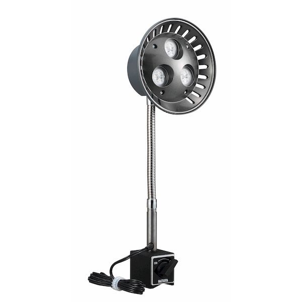 【商品説明】●屋内用マグネットタイプ●高輝度10W　LED●背面にタッチセンサー式スイッチ内蔵（100％・50％・25％の3段階調光付）●フレキシブルパイプで照射方向が自由自在●磁力がON・OFFできる切替式マグネット付【注意・使用条件】●LEDのみの交換はできません。●電源電圧は100Vの±10%の範囲内(90〜110V)の安定した電源を使用してください。●電線長さ:1.6m●電線種別:耐熱コード●電線太さ・心数:0.75平方ミリメートル×2C●消費電力：10W●全光束:1000lm(ルーメン)