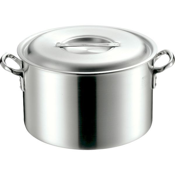 (LINEクーポン有)4967151190188 エムテートリマツ MTIプロガスト アルミ半寸胴鍋 33cm 目盛付