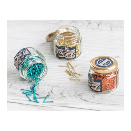 (LINEクーポン有)若井産業 WAKAI NB70022 ネイルイット 釘 瓶入り ＃17×19 ネイビー 320入 ストリング..