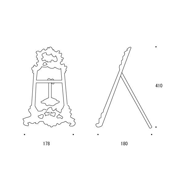 ゴーリキアイランド 660321 真鍮製イーゼル 古白色 古白色 Lタイプ 真鍮 雑貨 写真立て 額たて