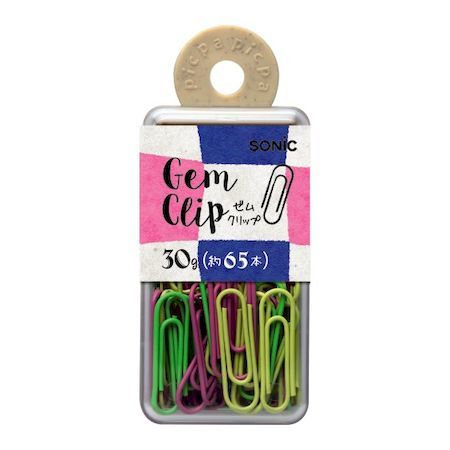 ソニック PA-8213 ピクパ・デコ ゼムクリップ 大 色込