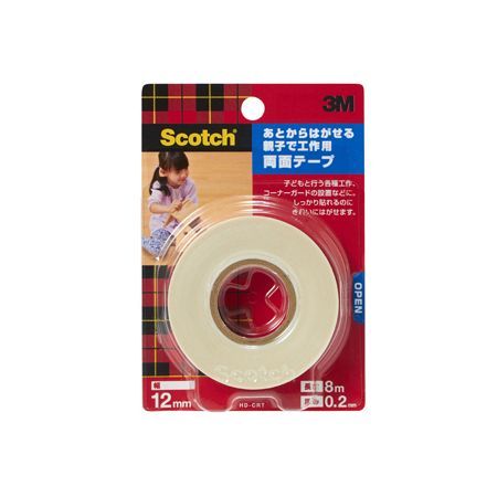 3M スリーエム HD-CRT あとからはがせる親子で工作用両面テープ
