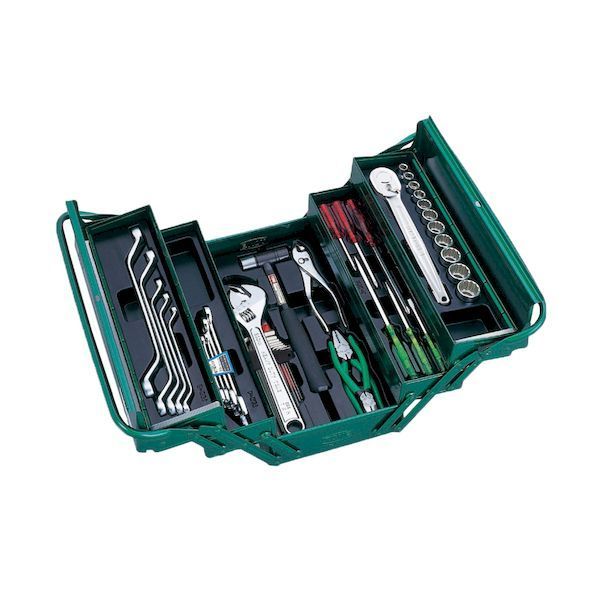 【即納在庫品】「直送」前田金属工業 TONE 700SX 整備用工具セット ツールセット メンテナンス用 間口410×高さ220mm セット内容46点 トネ メンテナンス用 レッド ツールチェスト ツールボックス ツールBOX 工具ボックス