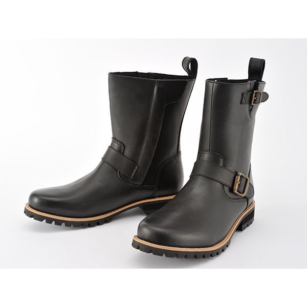 (LINEクーポン有)デイトナ DAYTONA 96982 HBS−004 エンジニアブーツ ブラック 26．5 HenlyBegins ヘンリービギンズ ENGブーツ BK バイク用 シフトパッド内蔵 サイドジップ