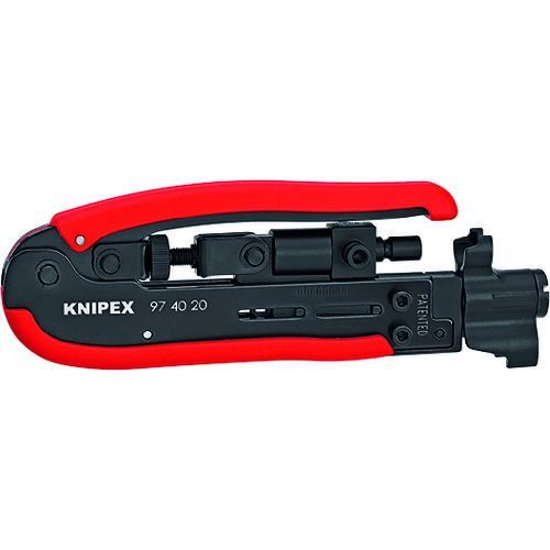 【即納在庫品】「直送」KNIPEX 9740-20SB コンプレッションツール同軸端子用 974020SB クニペックス KNIPEX社 電気設備資材 工事用部材
