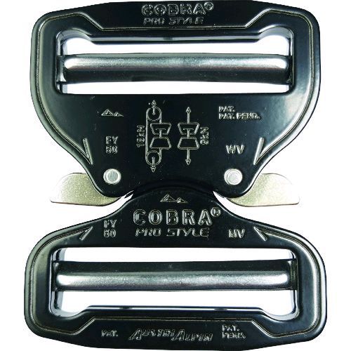 【即納在庫品】「直送」ALPIN FY50KVV-XL COBRA　バックル　50MM　XLトリガー　ブラック　VV