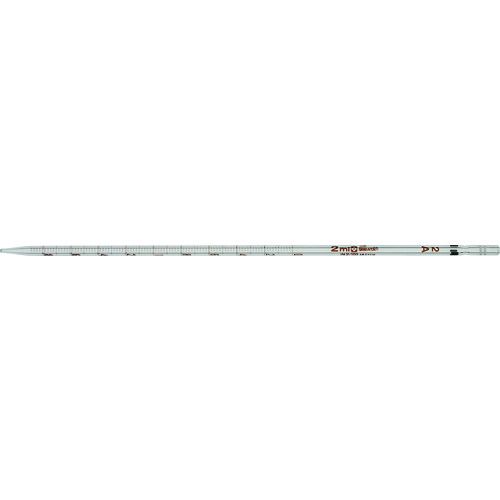 【即納在庫品】「直送」SIBATA 020020-2A メスピペット 先端目盛 スーパーグレード 2mL 黒