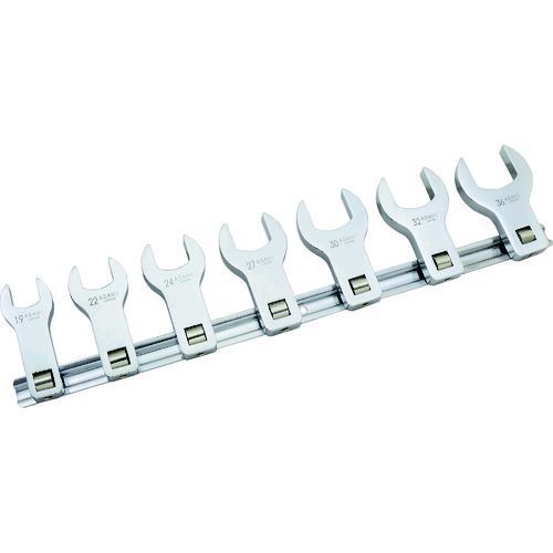 Wrenches - 【即納在庫品】「直送」ASH VCLS470 ロングクローフートレンチセット12．7□ 7pcs