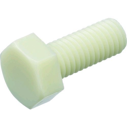 【即納在庫品】「直送」TRUSCO BRENY-BTM5X8 ガラス繊維強化ポリアミドMXD6 RENY白 六角ボルト M5X8 50本入